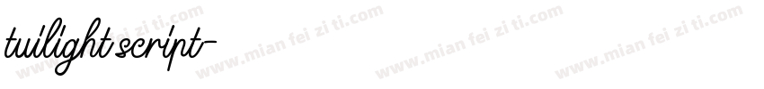 tuilight script字体转换